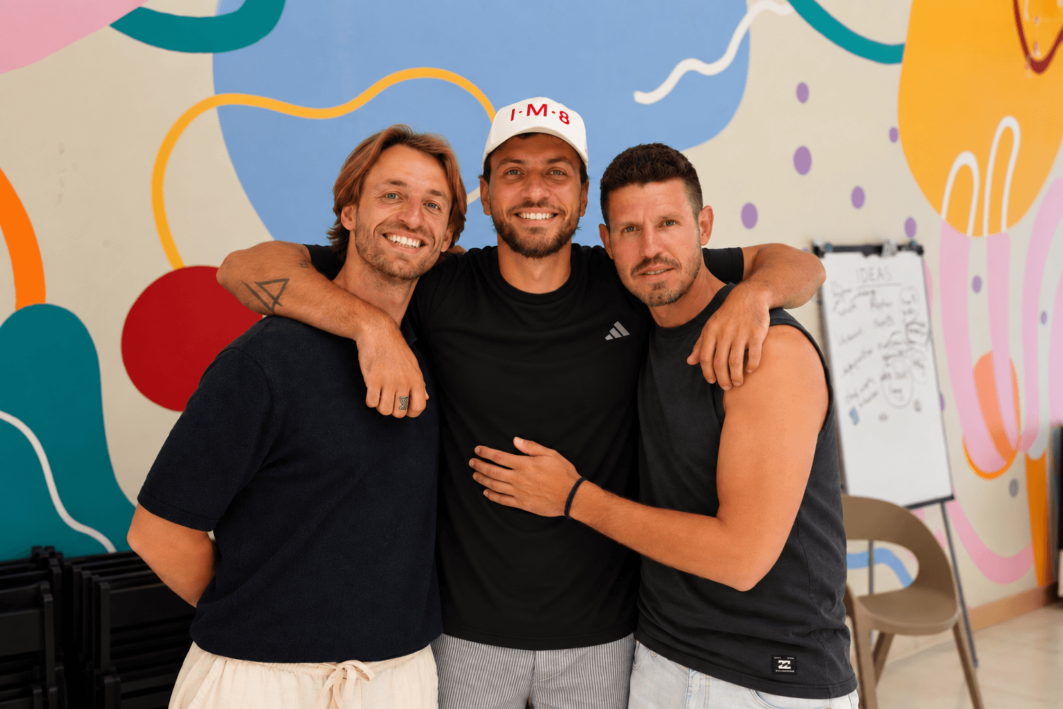 Marc, Stavros and Dory, the founders of Karisma
